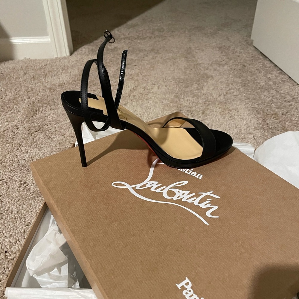 Christian louboutin strappy stiletto heels